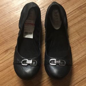 Ralph Lauren black flats.